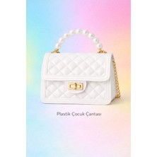 Selvira Inci Saplı Plastik Çocuk Çantası – Kapitone Desenli, Zincir Askılı Kız Çanta /küçük Boy