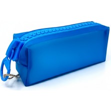 Unicus Unıcus Mavi Kalın Fermuarlı Tek Gözlü Kalem Çantası