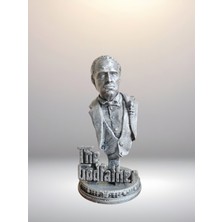 HobiHub Marlon Brando - Don Corleone - Godfather - Büst - Figür - 12 cm El Boyaması Pla Plastik