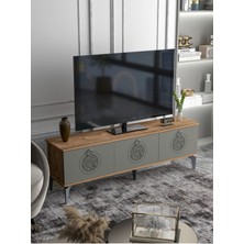 Tv Sehpası Tv Ünitesi Saraylı Atlantik Çam - Antrasit 5061