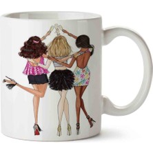 Kız Arkadaş 2 Porselen Kupa Bardak