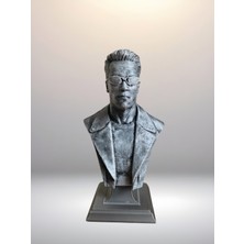 HobiHub Terminator Büst - Figür - Arnold Schwarzenegger - 12 cm El Boyaması Pla Plastik V2