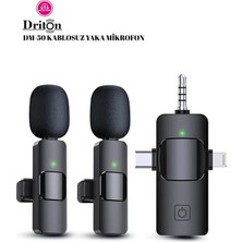 Driton DM-50S Yayıncı Sunucu Kablosuz Yaka Mikrofon