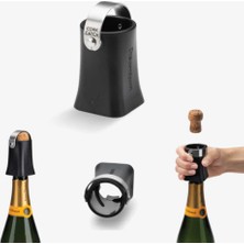 Dreamfarm Champop Şampanya Mantar Çıkarıcı, Siyah