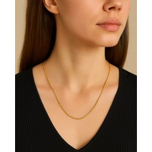 Nurora Altın Çelik Kolye