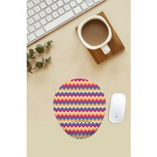 Zikzak Desenli Bilek Destekli Mouse Pad