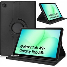 M.TK Moveteck Samsung Galaxy Tab A11+ Plus/A9 Plus 11 Inç Tablet Uyumlu Kapaklı Kılıf 360 Derece Tam Koruyucu Kapak