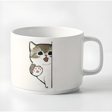 Duble Türk Kahvesi Fincanı & Espresso Sevimli Yavru Kedi 180 ml