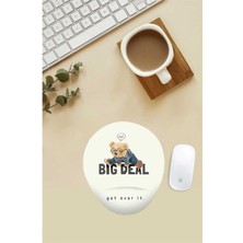 Engelleri Aşan Ayıcık Desenli Bilek Destekli Mouse Pad
