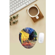 Van Gogh Cafe Terrace At Night Desenli Bilek Destekli Mouse Pad