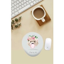 Şirin Golden Desenli Bilek Destekli Mouse Pad