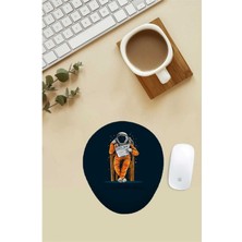 Yeni Dünya Astronot Desenli Bilek Destekli Mouse Pad