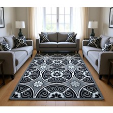 Efsane Halı Mona Lisa Serisi %100 Akrilik Kabartmalı Halı Siyah Renkli 120X170