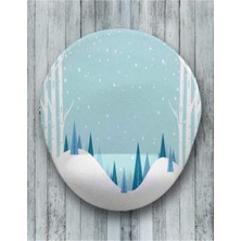 Karlar Oval Bilek Destekli Mouse Pad