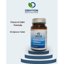 Orivyon Focus & Calm Formula Kafein, L-Teanin, Vitamin B6 ve Vitamin B12 Içeren Takviye Edici Gıda