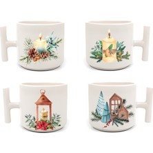 Dörtlü Double Türk Kahve Fincanı