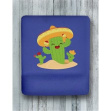 Happy Cactus Bilek Destekli Mouse Pad