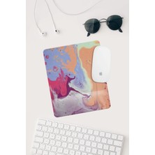 Renkli Desenli Bilek Destekli Dikdörtgen Mouse Pad Mouse Altlığı.