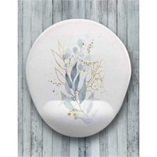 Flower Oval Bilek Destekli Mouse Pad