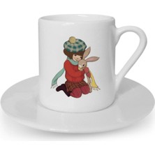 Türk Kahvesi Fincanı Vintage Dostluk Arkadaşlık Kardeşlik