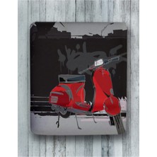Kırmızı Motor Bilek Destekli Mouse Pad