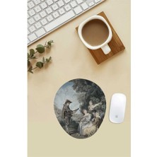 Antoine Watteau La Leçon D'amour Engraving Coloreddesenli Bilek Destekli Mouse Pad