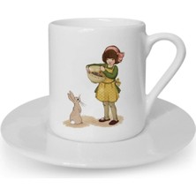 Türk Kahvesi Fincanı Vintage Dostluk Arkadaşlık Kardeşlik