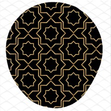 Siyah Gold Desenli Bilek Destekli Mouse Pad