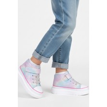 Buckhead Axel Kadın Çocuk Cırtlı Sneaker Pembe Düz Tabanlı Rahat Kullanım İçin Tasarlandı BUCK4490