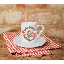 Küçük Prens Baskılı Beyaz Türk Kahvesi Fincanı 3