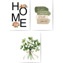 GLASSİFY 3’lü "home & Zikir" Modern Dekoratif Set