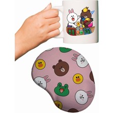 Brown & Friends Baskılı Mouse Pad + Kupa