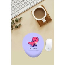 Tea Rex Desenli Bilek Destekli Mouse Pad