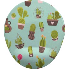 Kaktüsler Oval Bilek Destekli Mouse Pad