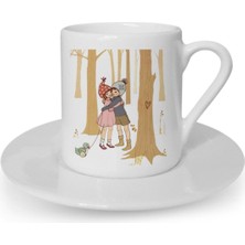 Türk Kahvesi Fincanı Vintage Aşk Dostluk Arkadaşlık Kardeşlik