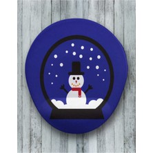 Karküresi Oval Bilek Destekli Mouse Pad