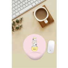 Oyuncu Kediler Desenli Bilek Destekli Mouse Pad