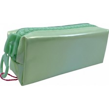 Unicus Unıcus Yeşil Kalın Fermuarlı Tek Gözlü Kalem Çantası