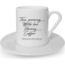 Türk Kahvesi Fincanı Aşk Sevgililer Günü