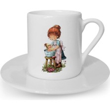 Türk Kahvesi Fincanı Vintage Dostluk Arkadaşlık Kardeşlik