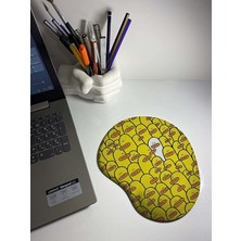 Sarı Ördekler Bilek Destekli Mouse Pad