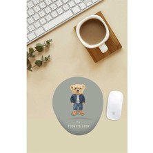 Tarz Teddy Desenli Bilek Destekli Mouse Pad