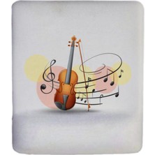 Music Violin Bilek Destekli Mouse Pad
