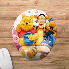 Winnie The Pooh Bilek Destekli Mousepad Model - 1 Oval