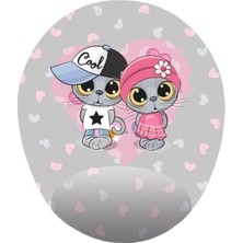 Cool Kittens - Bilek Destekli Yavru Kedili Mousepad