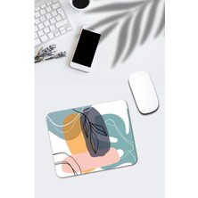 Soyut Çizim Yaprak Desenli Mouse Pad