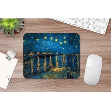Vincent Van Gogh - Starry Night On The Beach Mouse Pad, Diktörgen Mousepad, Mause Pad, Ofis Mausepad