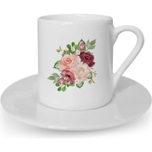 Türk Kahvesi Fincanı Çiçekli