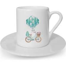Türk Kahvesi Fincanı Bisiklet Balon