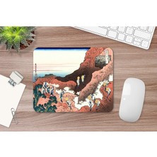 Hokusai Climbing On Mt. Fuji 17 x 21 cm Mouse Pad
